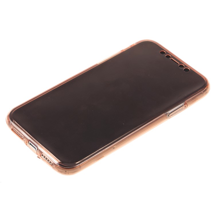 2-in-1 Touchable All-wrapped Soft TPU Case for iPhone XR 6.1 inch - Rose Gold-3