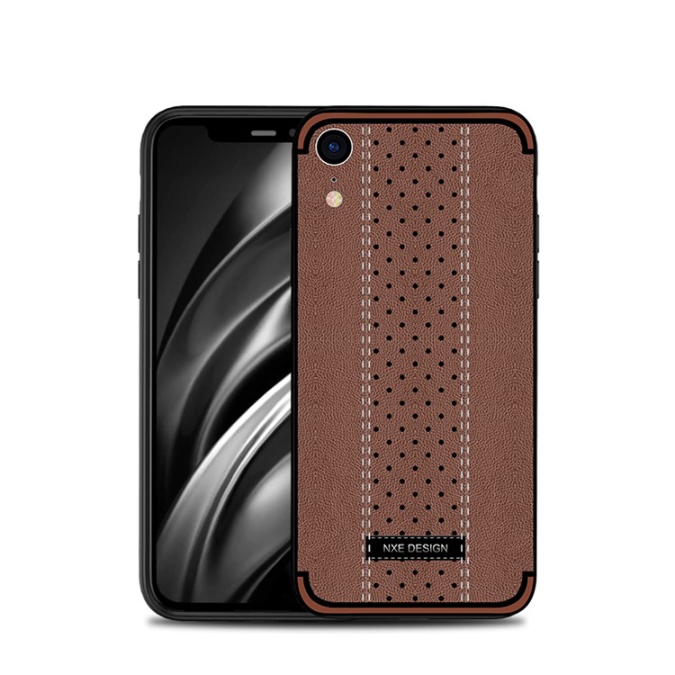

NXE Сшивающий Мягкий Задний Корпус TPU Для Iphone XR 6.1 Inch - Коричневый, iPhone XR 6.1 inch