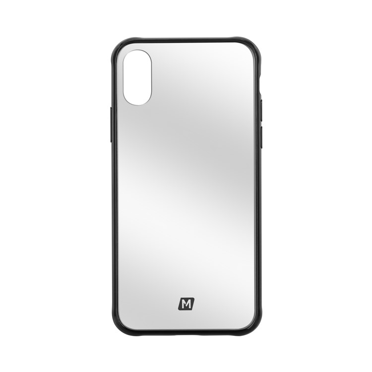 MOMAX Mirror Case for iPhone XS 5.8 inch Tempered Glass Back + TPU Hybrid Shell-4