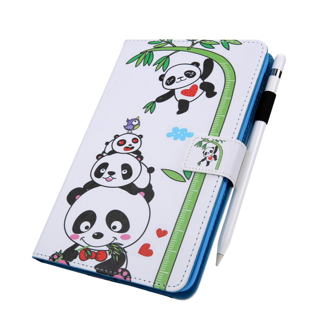Модель Печать Кошелек Подставка Кожа Флип Чехол Для Ipad 9,7 (2018) / 9,7 (2017) / Воздух 2 / Воздух - Панда На Бамбуке-3