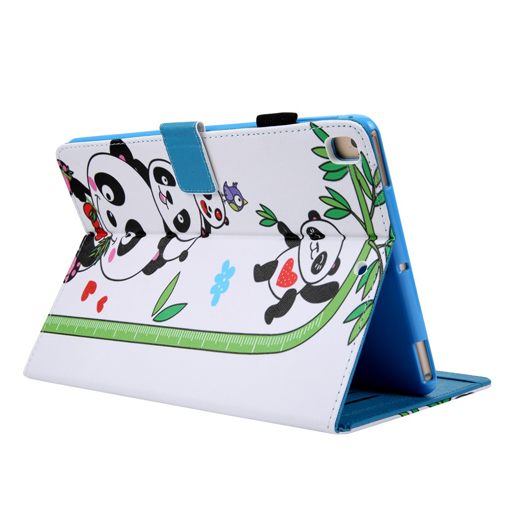 Модель Печать Кошелек Подставка Кожа Флип Чехол Для Ipad 9,7 (2018) / 9,7 (2017) / Воздух 2 / Воздух - Панда На Бамбуке-6