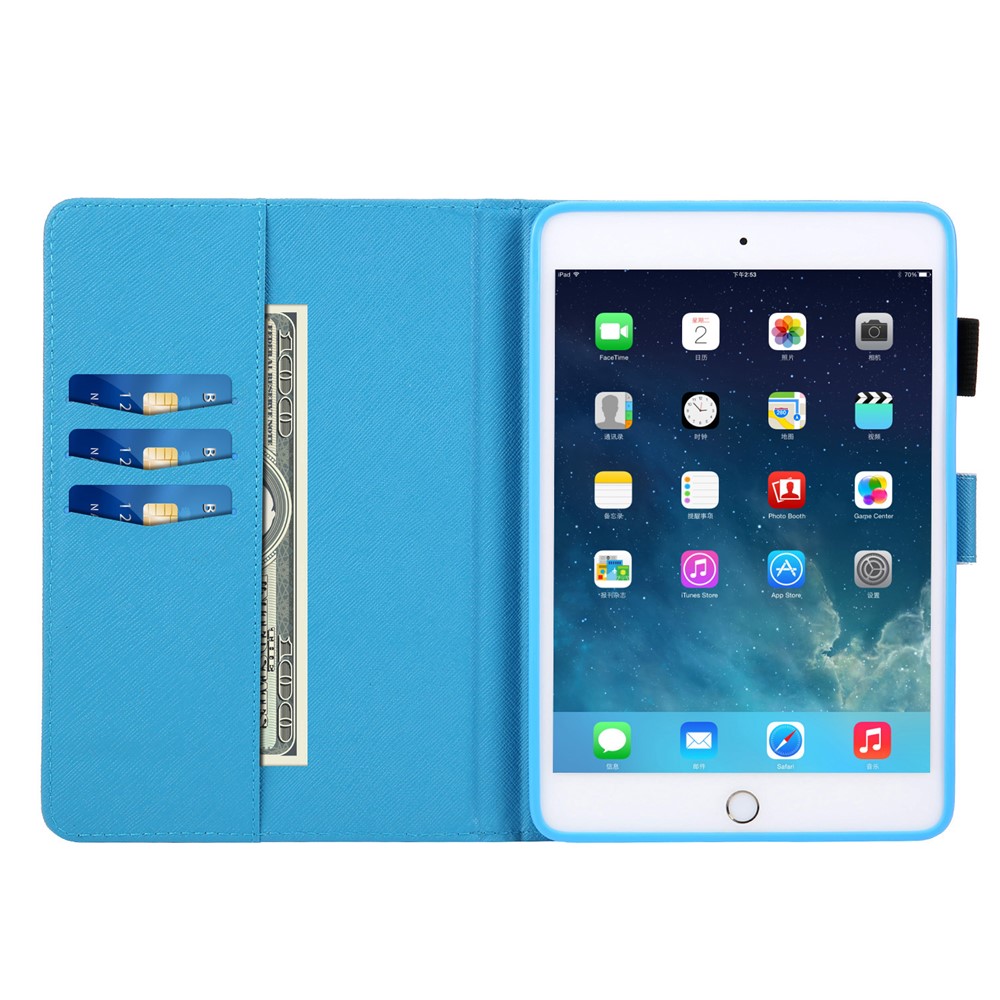 Модель Печать Кошелек Подставка Кожа Флип Чехол Для Ipad 9,7 (2018) / 9,7 (2017) / Воздух 2 / Воздух - Панда На Бамбуке-9