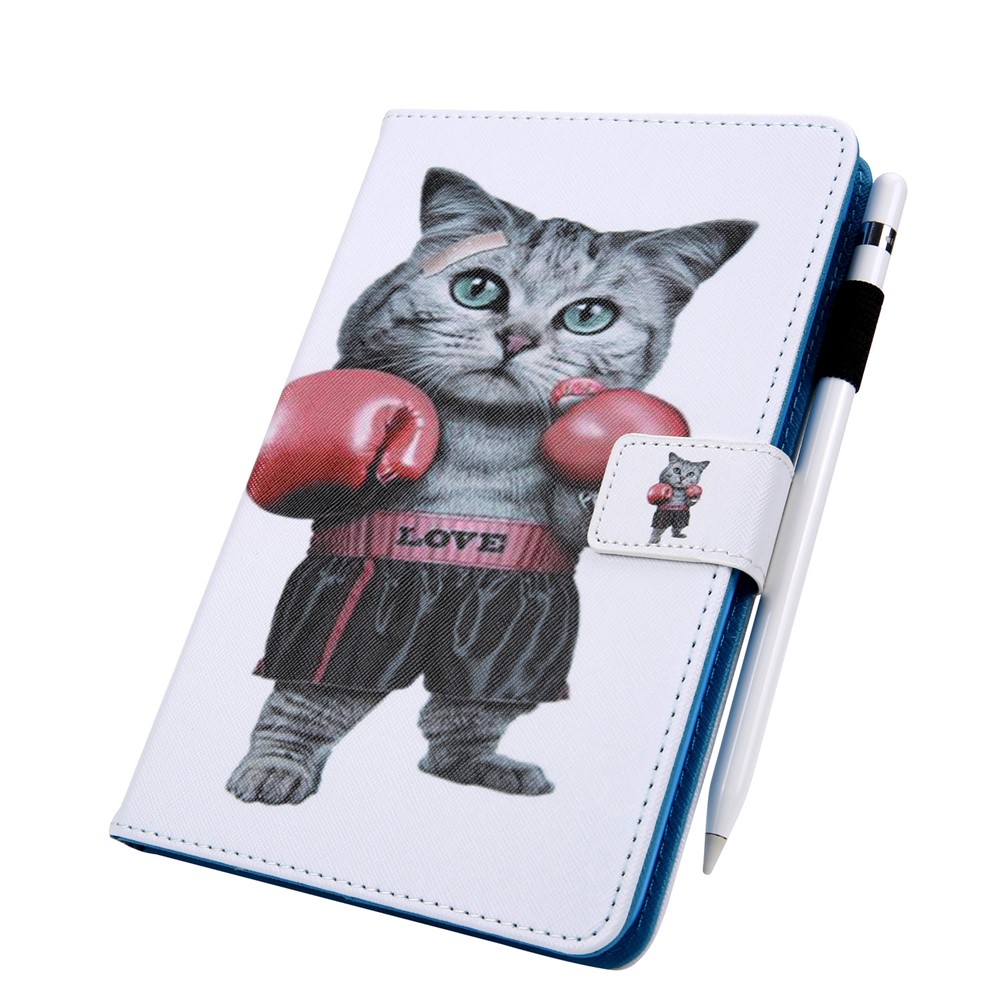 Wallet Stand Pattern Printing Leather Cover Shell for iPad 9.7 (2018)/9.7 (2017)/Air 2/Air - Cat-3