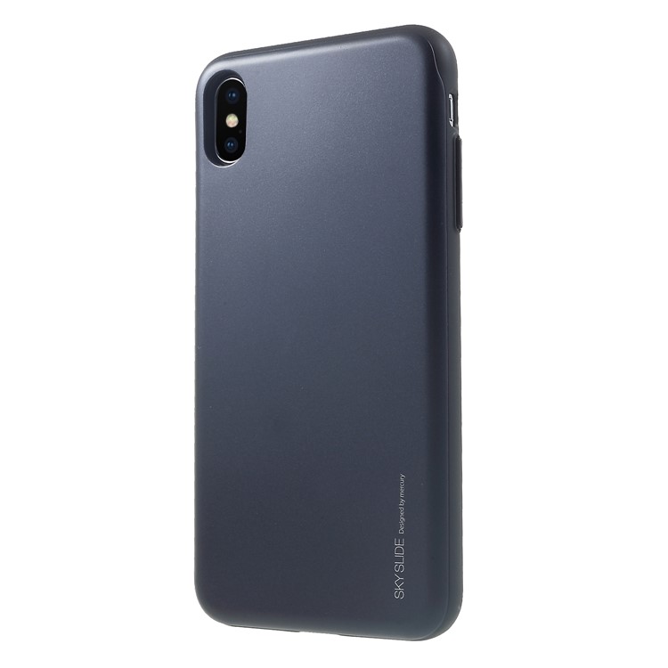 MERCURY GOOSPERY for iPhone XS Max 6.5 inch Sky Series Card Holder Slide PC TPU Protector Cover - Black-2