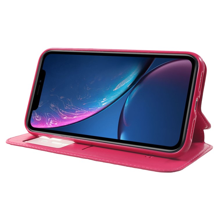 ROAR KOREA Noble Leather View Window Stand Folio Case for iPhone XR 6.1 inch - Rose-4