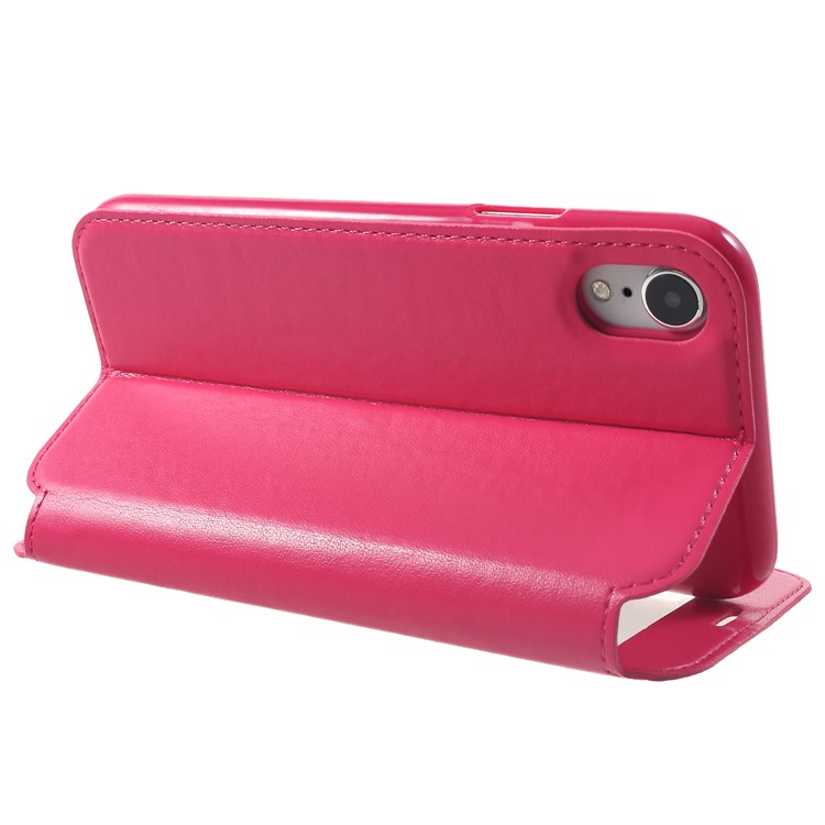 ROAR KOREA Noble Leather View Window Stand Folio Case for iPhone XR 6.1 inch - Rose-5