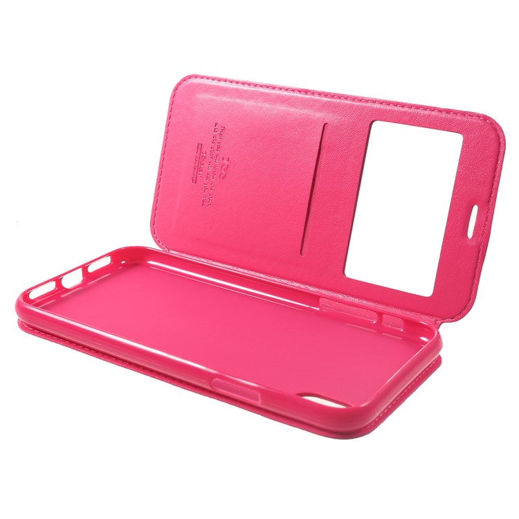 ROAR KOREA Noble Leather View Window Stand Folio Case for iPhone XR 6.1 inch - Rose-6