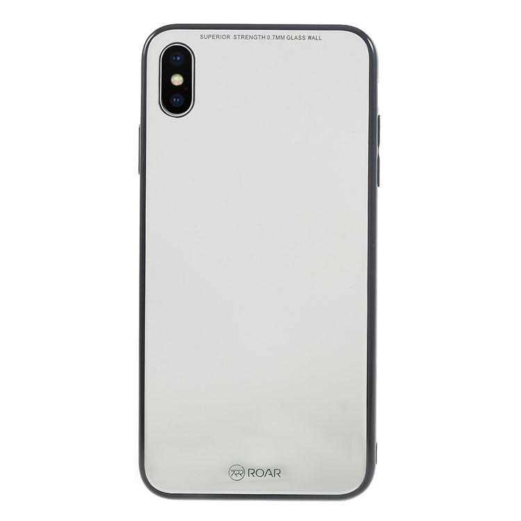 ROAR KOREA Mirror Surface Tempered Glass Back + TPU Hybrid Cover Case for iPhone XS Max 6.5 inch-2
