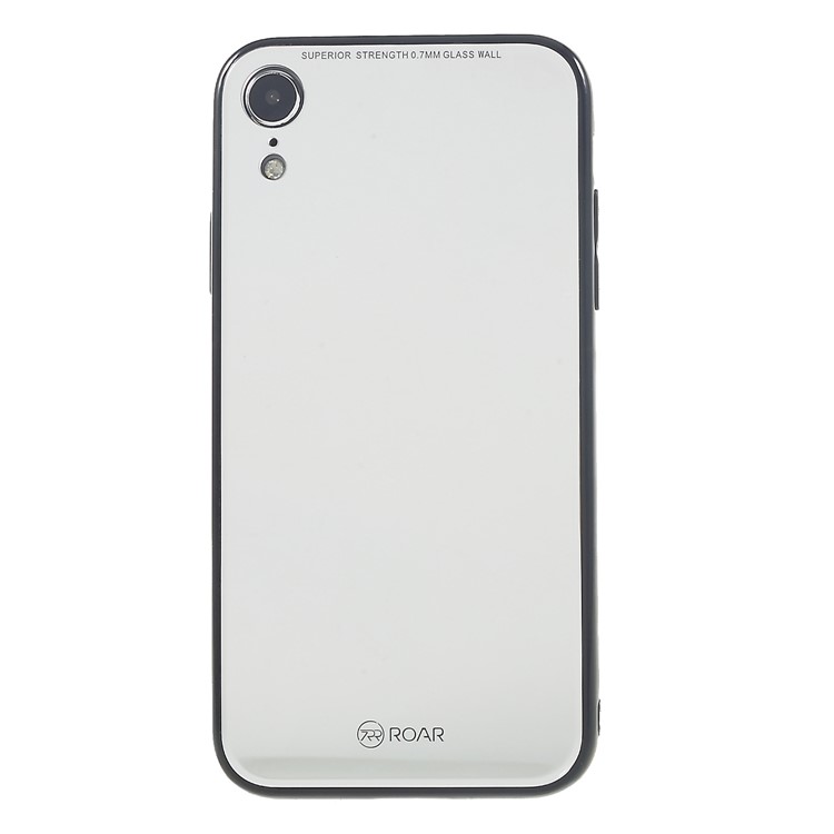 ROAR KOREA Mirror Surface Tempered Glass Back + TPU Hybrid Mobile Phone Shell for iPhone XR 6.1 inch-2