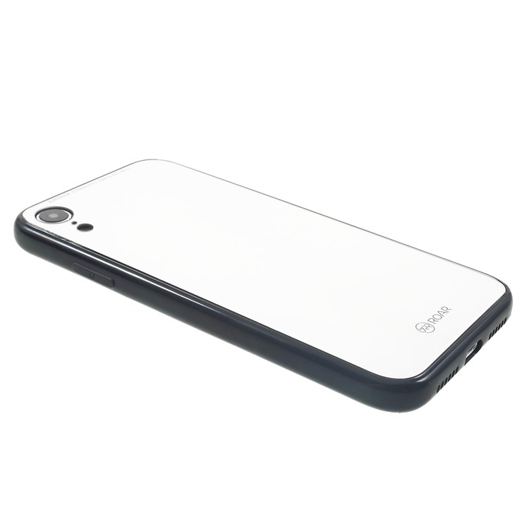 ROAR KOREA Mirror Surface Tempered Glass Back + TPU Hybrid Mobile Phone Shell for iPhone XR 6.1 inch-3