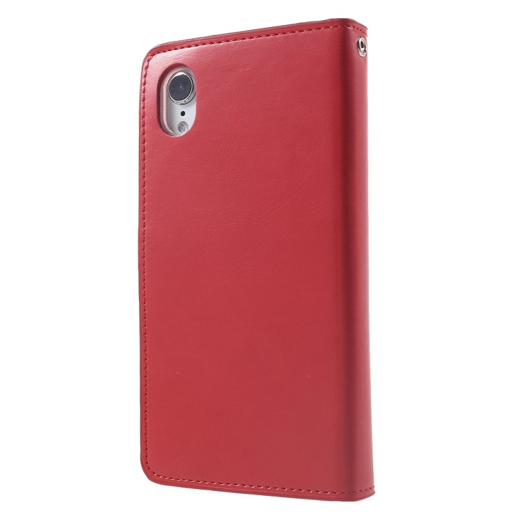 MERCURY GOOSPERY Mansoor Wallet Diary Leather Case for iPhone XR 6.1 inch - Red-2