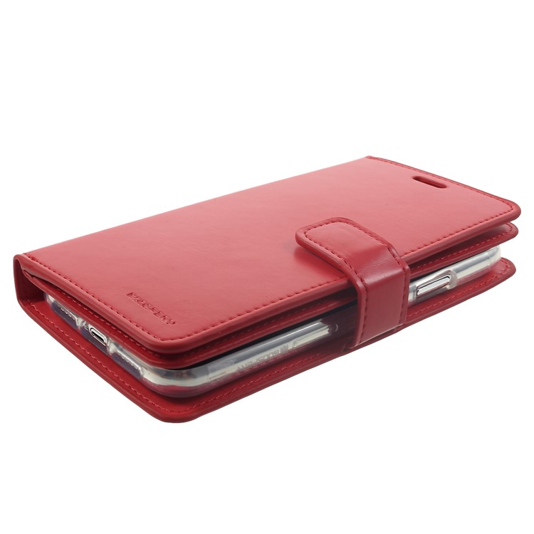 MERCURY GOOSPERY Mansoor Wallet Diary Leather Case for iPhone XR 6.1 inch - Red-4