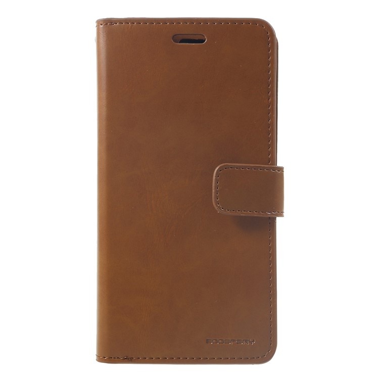 Custodia Protettiva In Pelle MERCURY GOOSPERY Mansoor Portafoglio Per IPhone XR 6,1 Pollici - Marrone-1