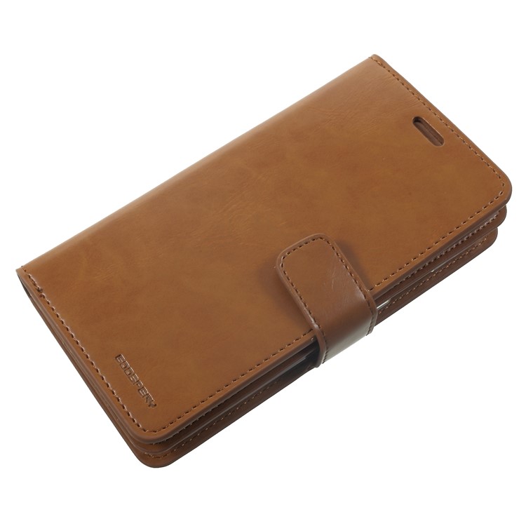 Custodia Protettiva In Pelle MERCURY GOOSPERY Mansoor Portafoglio Per IPhone XR 6,1 Pollici - Marrone-4