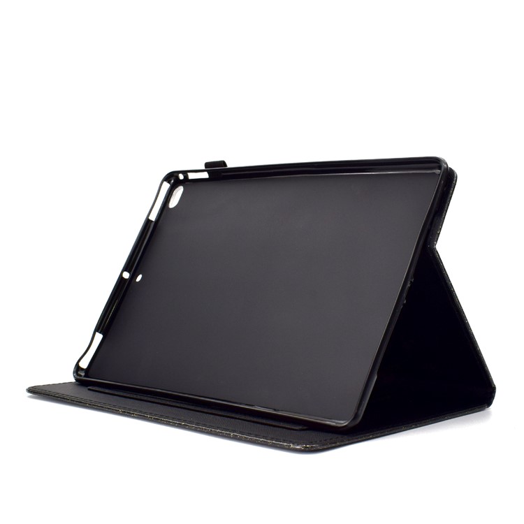 Держатель Карточки Флэш-порошка PU Кожаный Флип-футляр Для Ipad 9,7-inch (2018) / 9,7-дюймовый (2017) / Воздух 2 / Воздух - Черный-5