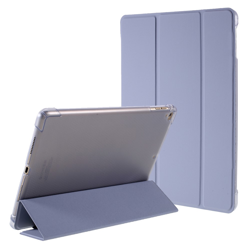 Leather Case for iPad 9.7-inch (2018) / (2017) / iPad Air 2 / Air (2013) Tri-Fold Stand Auto Sleep / Wake Cover with Pencil Holder - Purple