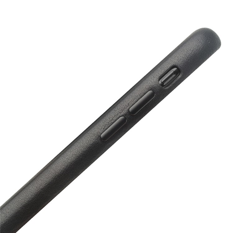 QIALINO Echtes Leder Beschichtetes PC-Gehäuse Für IPhone XR 6,1 Zoll - Schwarz-4