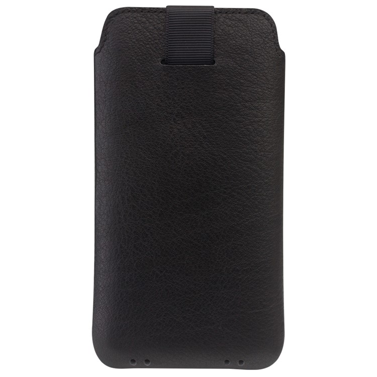 QIALINO Genuine Cowhide Leather Pouch Case with Card Slot for iPhone XS Max 6.5 inch - Black-3