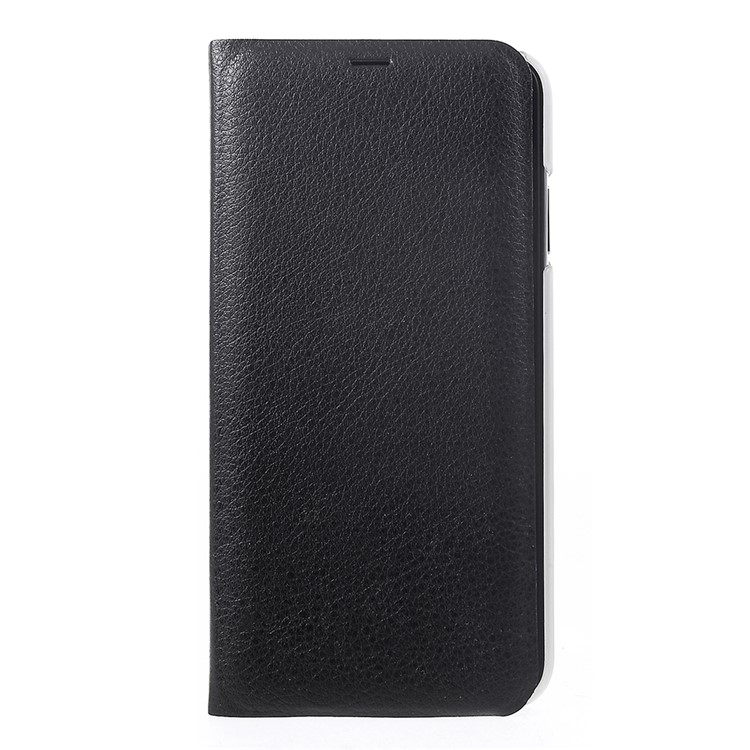 Mobile Case for iPhone XS Max 6.5 inch Card Holder Flip Leather Case - Black-1