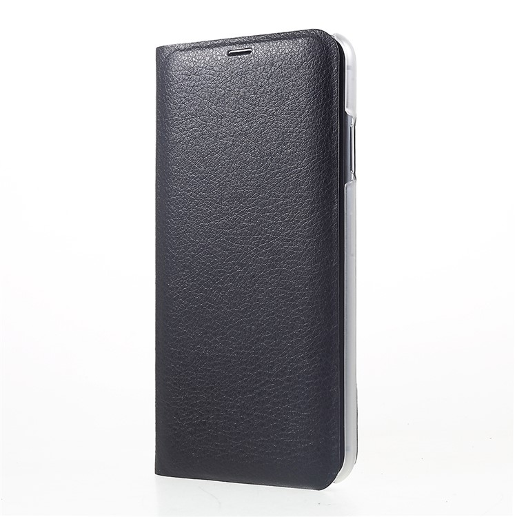 Mobile Case for iPhone XS Max 6.5 inch Card Holder Flip Leather Case - Black-2