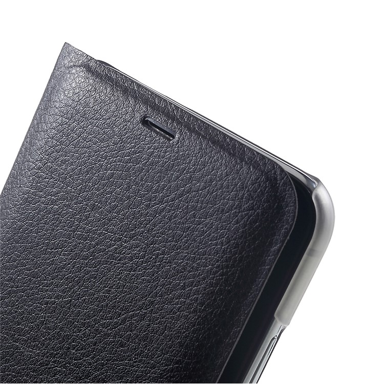 Mobile Case for iPhone XS Max 6.5 inch Card Holder Flip Leather Case - Black-5