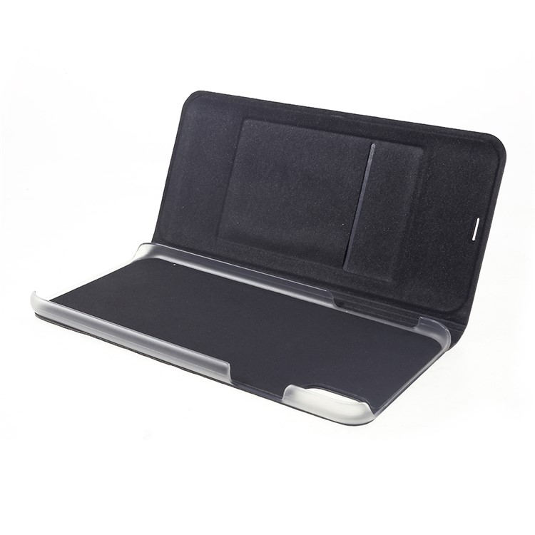 Mobile Case for iPhone XS Max 6.5 inch Card Holder Flip Leather Case - Black-7