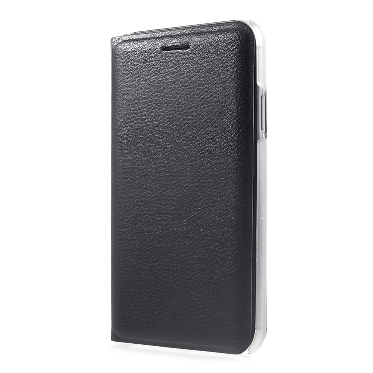 Mobile Case for iPhone XR 6.1 inch Card Holder Flip PU Leather Case - Black-2