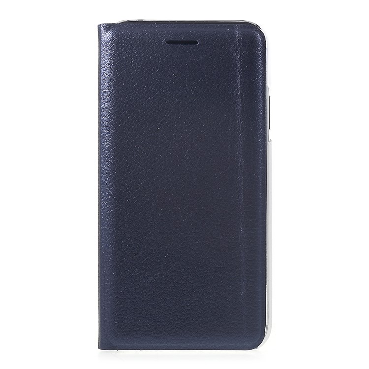 

Flip PU Leather Card Holder Protective Case Shell for iPhone XR 6.1 inch - Dark Blue, iPhone XR