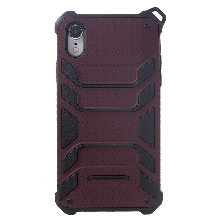 

Паук Серии TPU + PC Гибридный Противоударный Мобильный Корпус Для Iphone XR 6.1 Inch - Красное Вино, iPhone XR