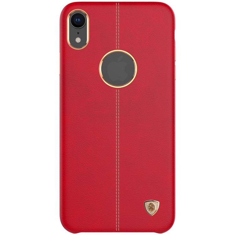 NILLKIN Englon Series Crazy Horse Texture Leather Coated PC Mobile Cover for iPhone XR 6.1 inch - Red