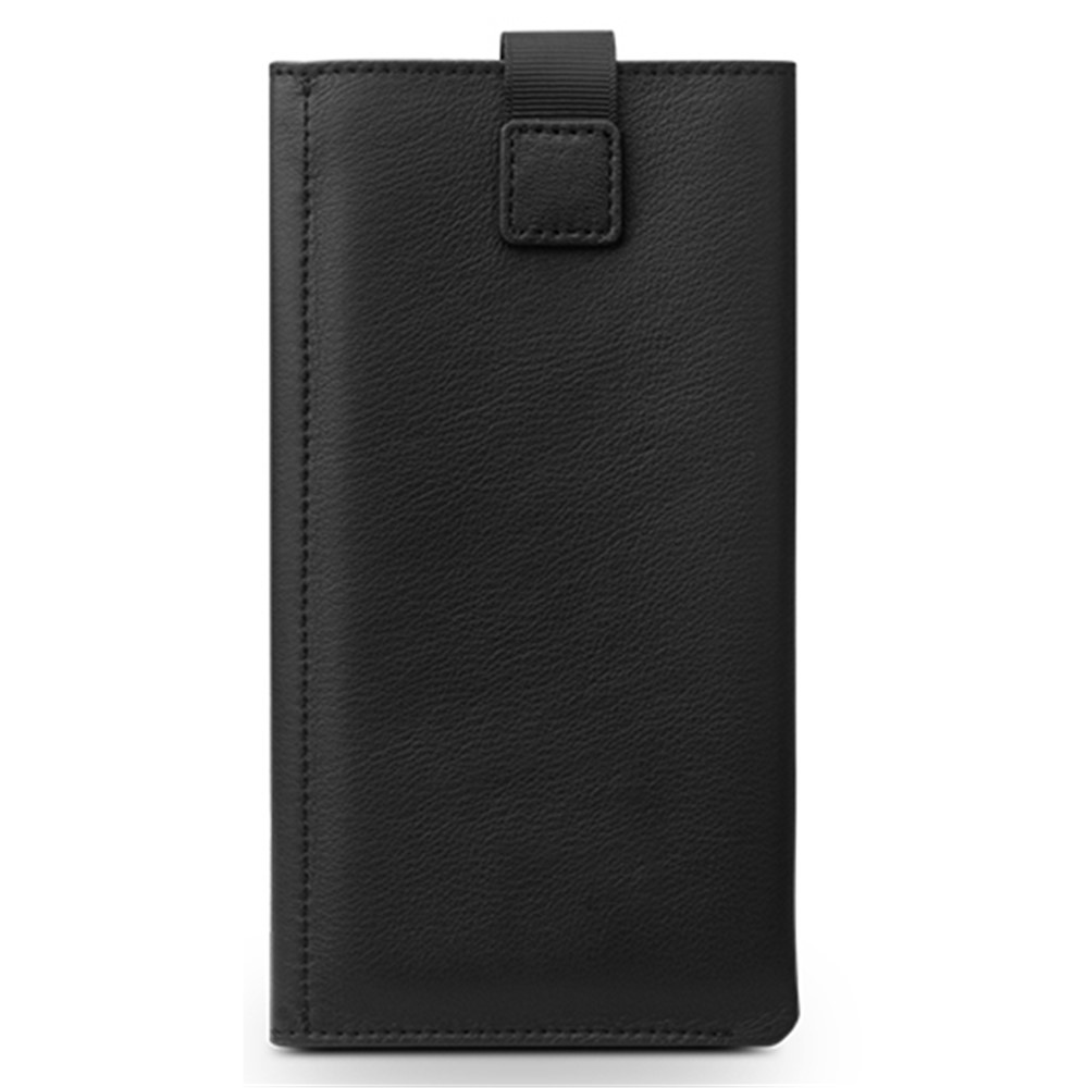 Cubierta Del Teléfono de la Billetera de Cuero de Cuero de Cuero de Cuero Para Iphone XR 6.1 Pulgadas - Negro