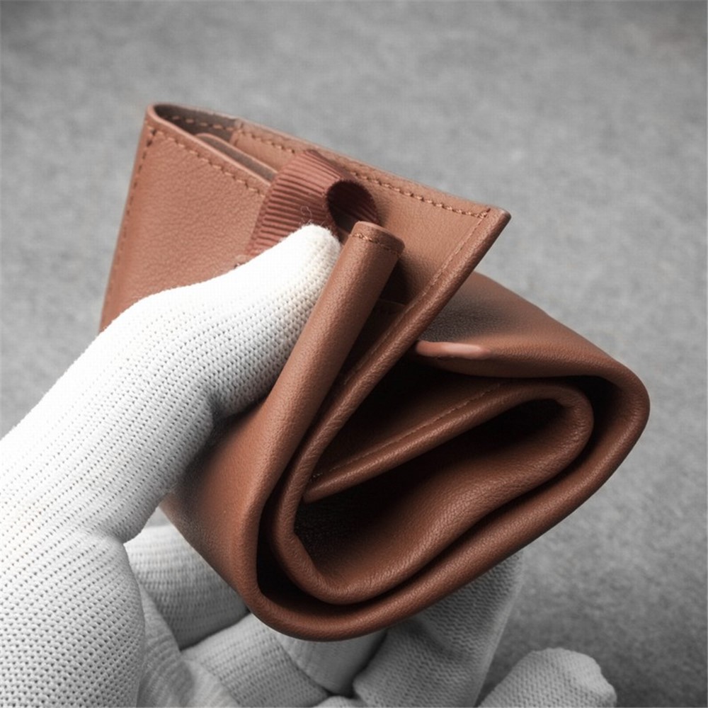 QIALINO Rindleder Ledertasche Brieftasche Handytasche Für IPhone XR 6.1 Zoll - Braun-2