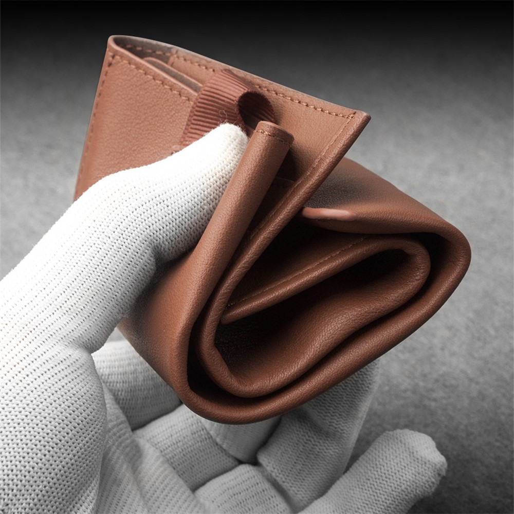 QIALINO Rindleder Ledertasche Brieftasche Handytasche Für IPhone XR 6.1 Zoll - Braun-3
