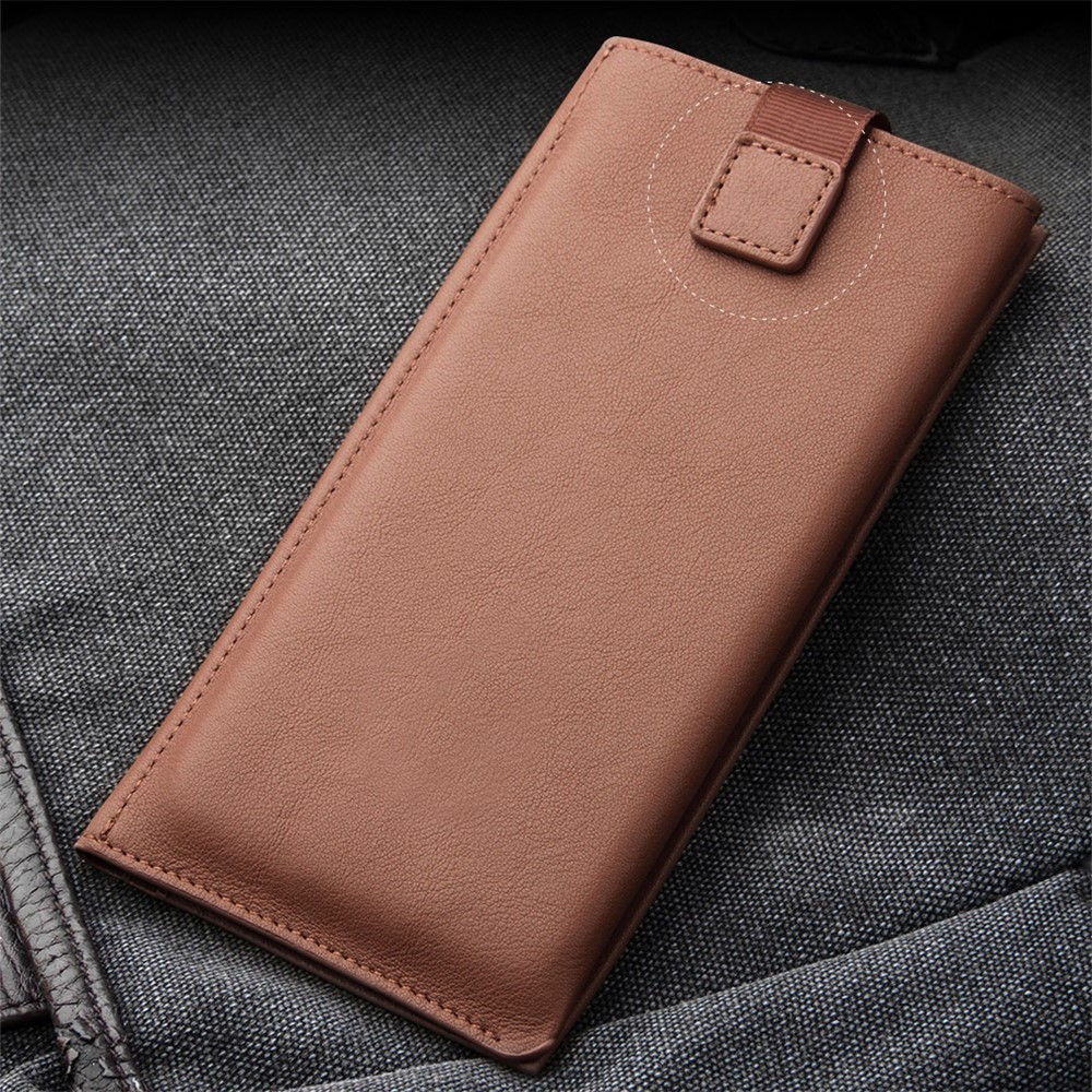 QIALINO Rindleder Ledertasche Brieftasche Handytasche Für IPhone XR 6.1 Zoll - Braun-5