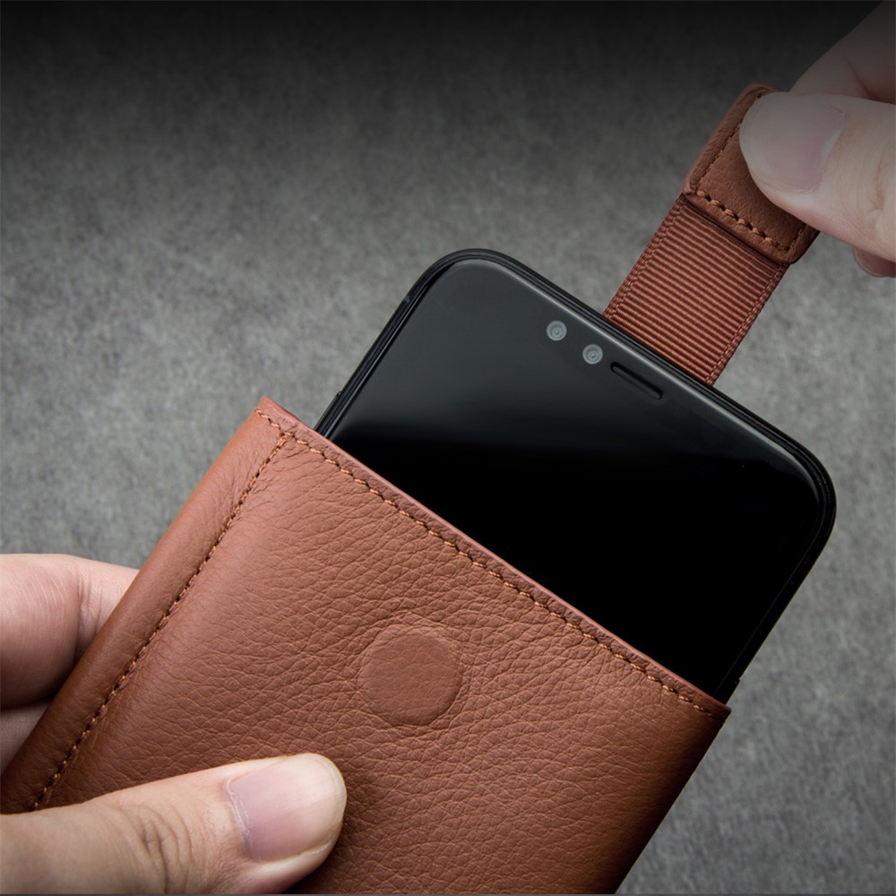 QIALINO Rindleder Ledertasche Brieftasche Handytasche Für IPhone XR 6.1 Zoll - Braun-7