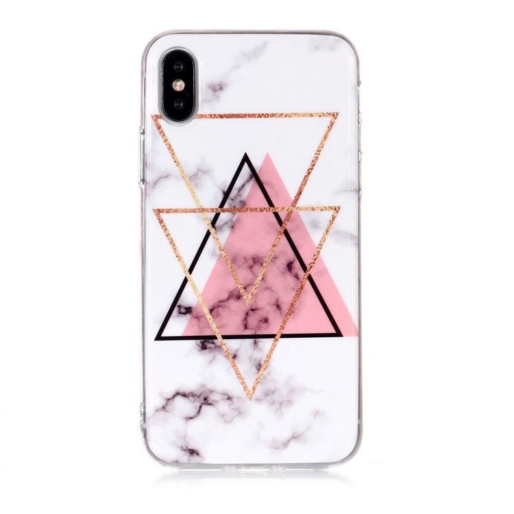 Marble Pattern IMD TPU Case for iPhone XS 5.8 inch - Style A-1