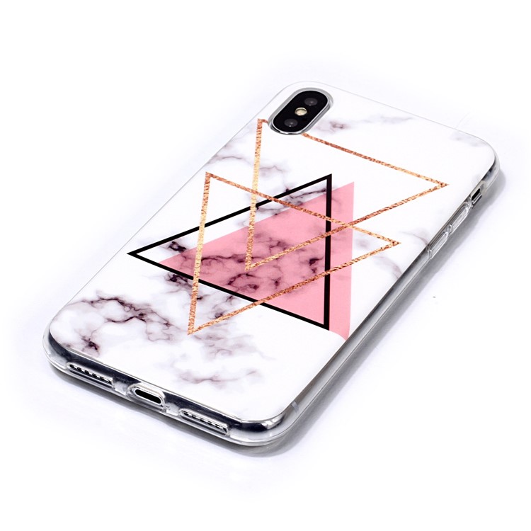 Marble Pattern IMD TPU Case for iPhone XS 5.8 inch - Style A-2
