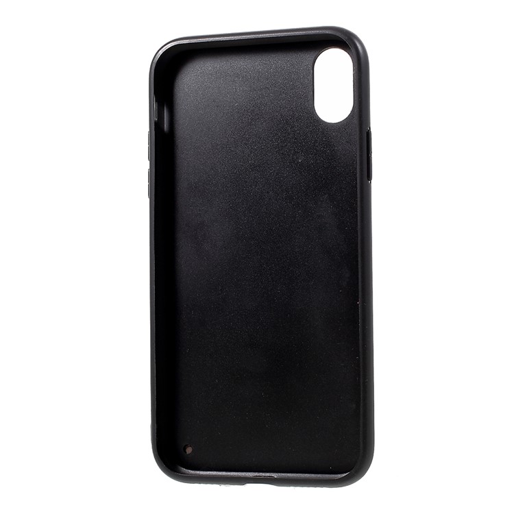 Extraordinary Series PC TPU Hybrid Case with Kickstand for for iPhone XR 6.1 inch Business Style Phone Cover - Black-7