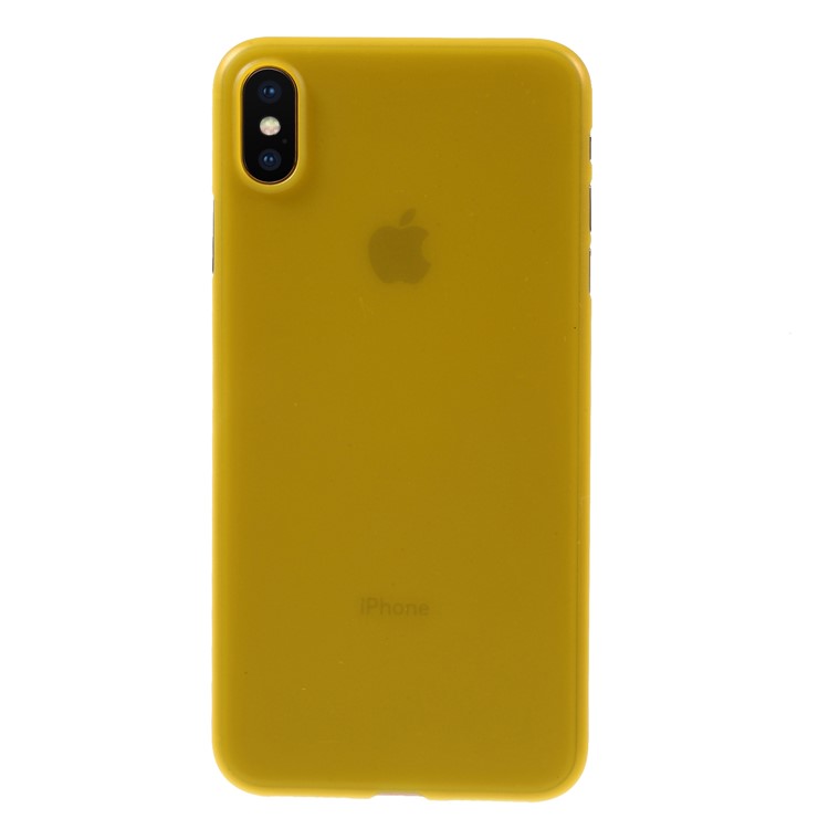 coque iphone xs max jaune pale