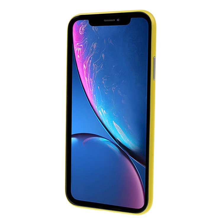 Ultra-thin Matte Hard PC Cover Case for iPhone XR 6.1 inch - Yellow-2