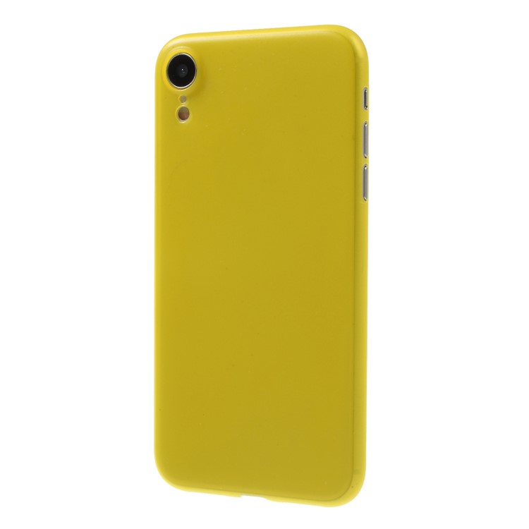 Ultra-thin Matte Hard PC Cover Case for iPhone XR 6.1 inch - Yellow-3