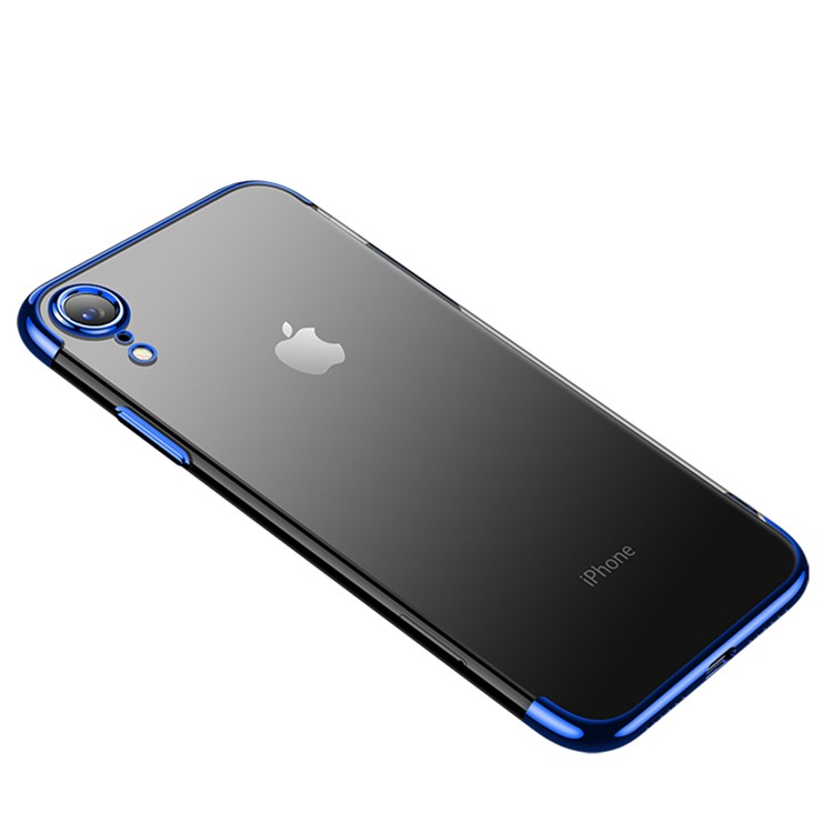 

CAFELE Electroplating Soft TPU Protection Shell for iPhone XR 6.1 inch - Blue