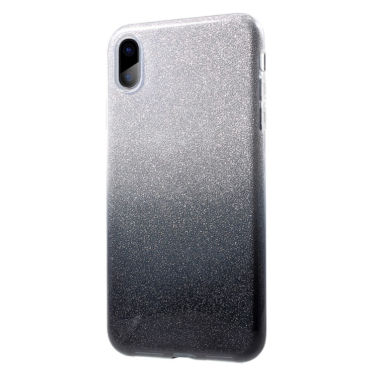 3-in-1 Gradient Color Hybrid Case for iPhone XS Max 6.5 inch TPU PC Protection Mobile Phone Cover - Grey-3