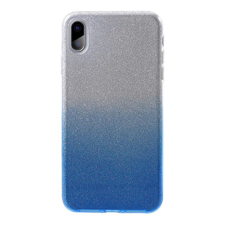 

3-in-1 Gradient Color PC TPU Hybrid Cell Phone Case for iPhone XS Max 6.5 inch - Blue, iPhone XS Max