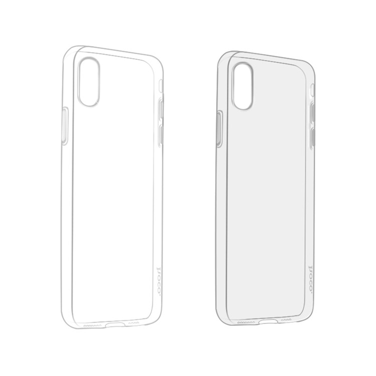 HOCO Light Series Transparent Soft TPU Phone Case for iPhone XR 6.1 inch - Grey-5