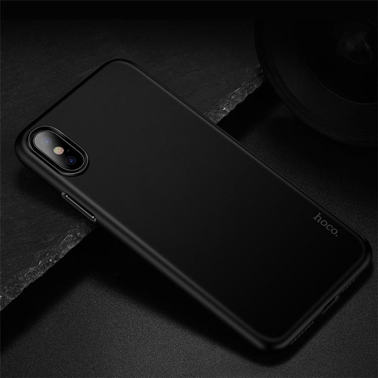 HOCO 0.35mm Ultra-thin Matte PP Phone Cover for iPhone XS Max 6.5 inch - All Black-6