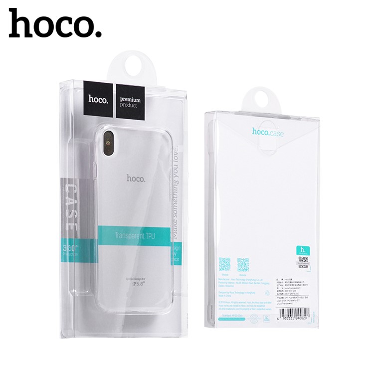 HOCO Light Series Transparent Soft TPU Phone Case for iPhone XS / X 5.8 inch - Black-8