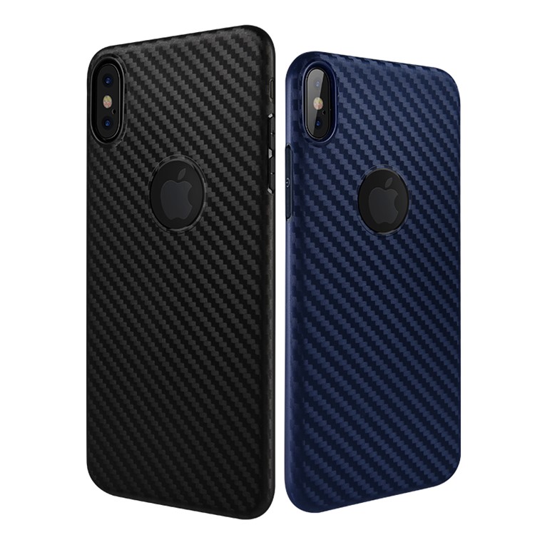 HOCO Delicate Shadow Series Case Carbon Fiber Texture TPU Cover for iPhone XS Max 6.5 inch - Black-4