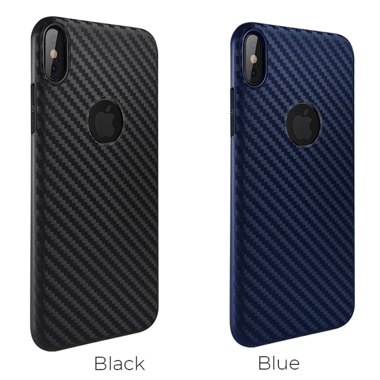 HOCO Delicate Shadow Series Case Carbon Fiber Texture TPU Cover for iPhone XS Max 6.5 inch - Black-5