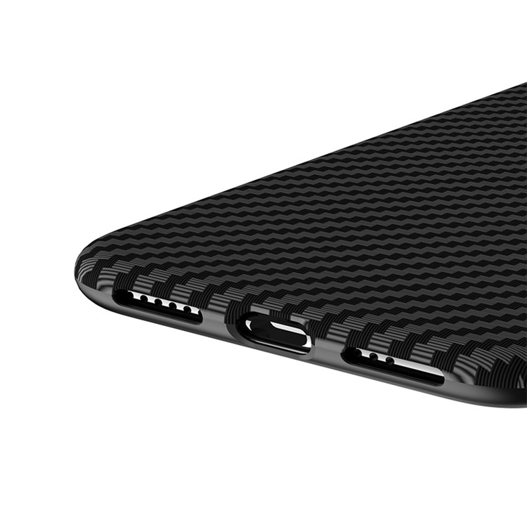 HOCO Delicate Shadow Series Case Carbon Fiber Texture TPU Cover for iPhone XS/X 5.8 inch - Black-4